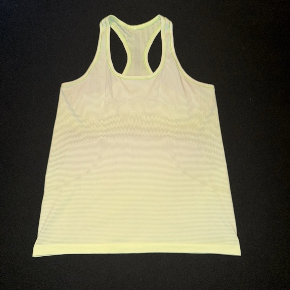 Lululemon Swiftly Tank Top Womens Medium Yellow Racerback Women's 12